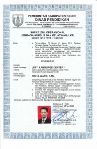 Surat ijin diknas LC